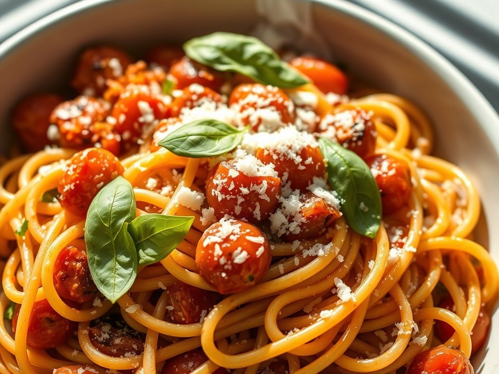 Roasted Cherry Tomato Pasta